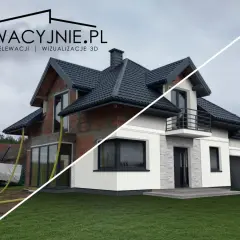 Przykładowe elewacje domów jednorodzinnych: od stanu surowego do wizualizacji 3D. Zobacz, jak Twój dom może wyglądać po metamorfozie!
