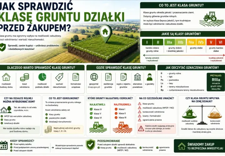 Jak podzielić działkę rolną? Sprawdź klasę gruntu przed zakupem, by uniknąć problemów i kosztów. Dowiedz się, jak odczytać oznaczenia i gdzie szukać informacji.