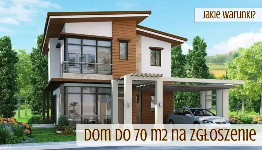 Nowoczesny budynek rekreacji indywidualnej 70m2 z garażem, otoczony zielenią. Idealny na spokojny wypoczynek.