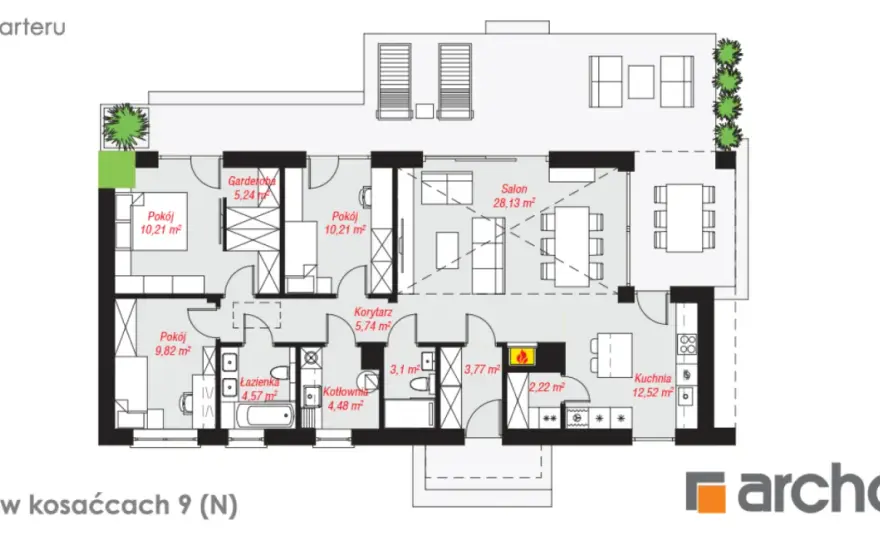 Dom w Kosaćcach 9 - Czy to idealny parterowy dom 100m²?
