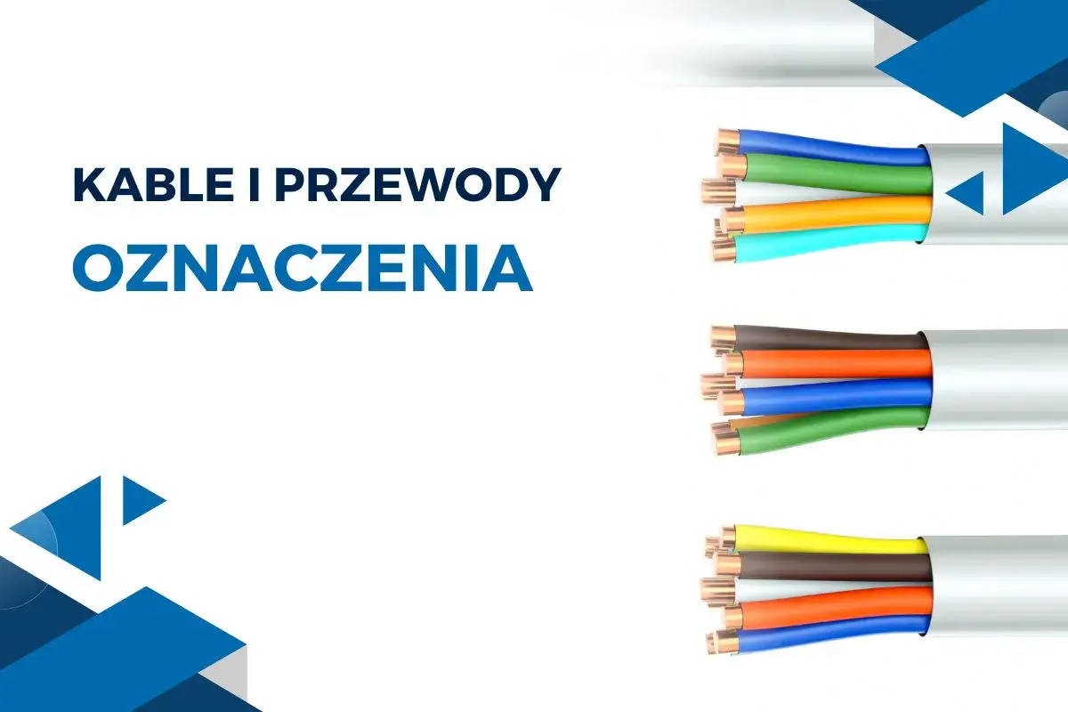 Kolorowe oznaczenia przewodów elektrycznych w kablach. Różne konfiguracje kolorów żył.