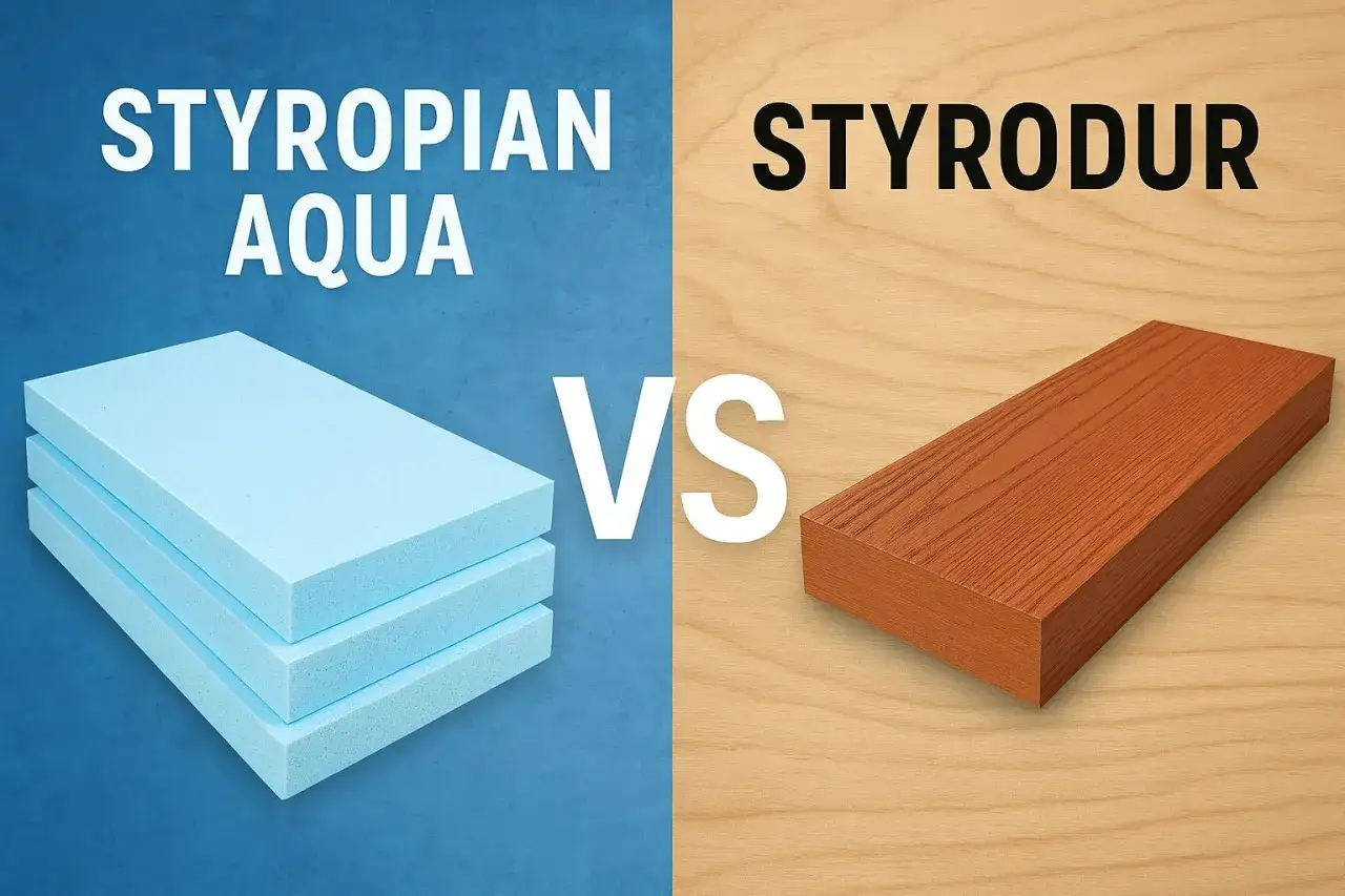 Porównanie: niebieski styropian aqua vs. brązowy styrodur. Który materiał wybrać?