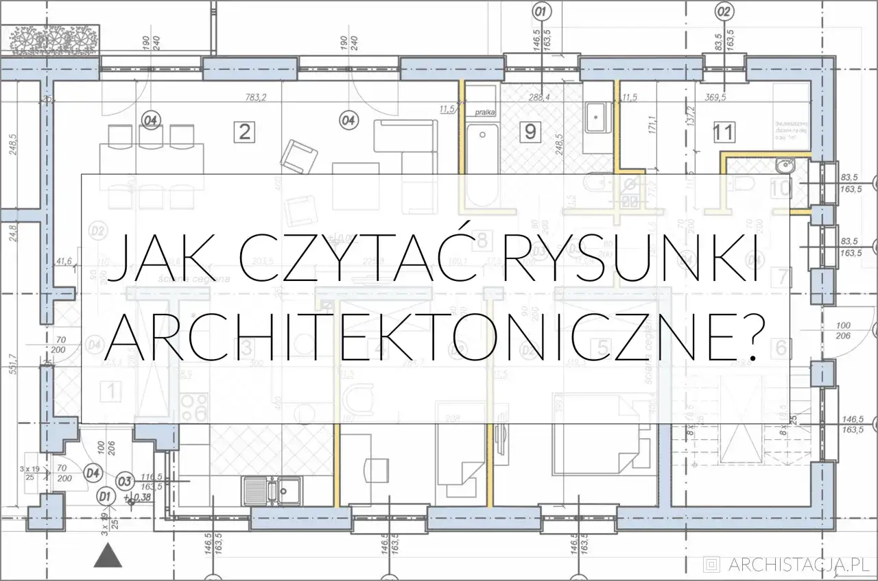 Symbole na projekcie budowlanym: jak czytać rysunki architektoniczne? Plan mieszkania z wymiarami i oznaczeniami pomieszczeń.