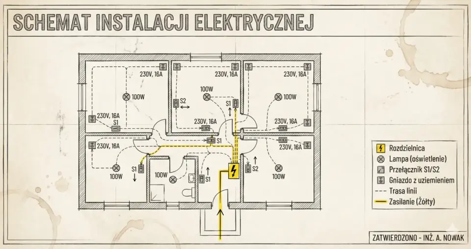 Schemat instalacji elektrycznej domu - jak czytać i zaplanować?